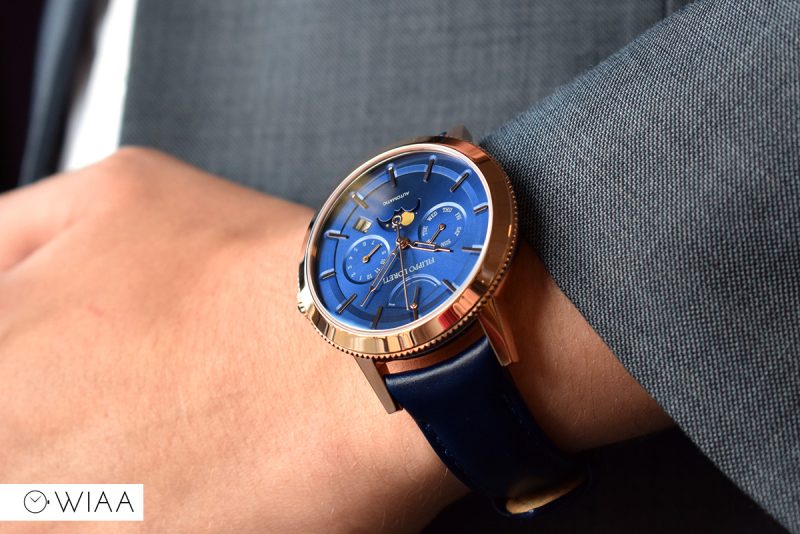 Filippo Loreti Venice Rose Gold Blue Automatic Watch Review 12 60