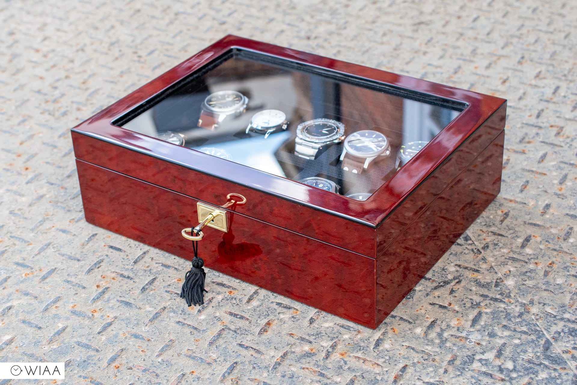 WOLF 1834 Savoy Burlwood 10 Watch Box Review 12 60