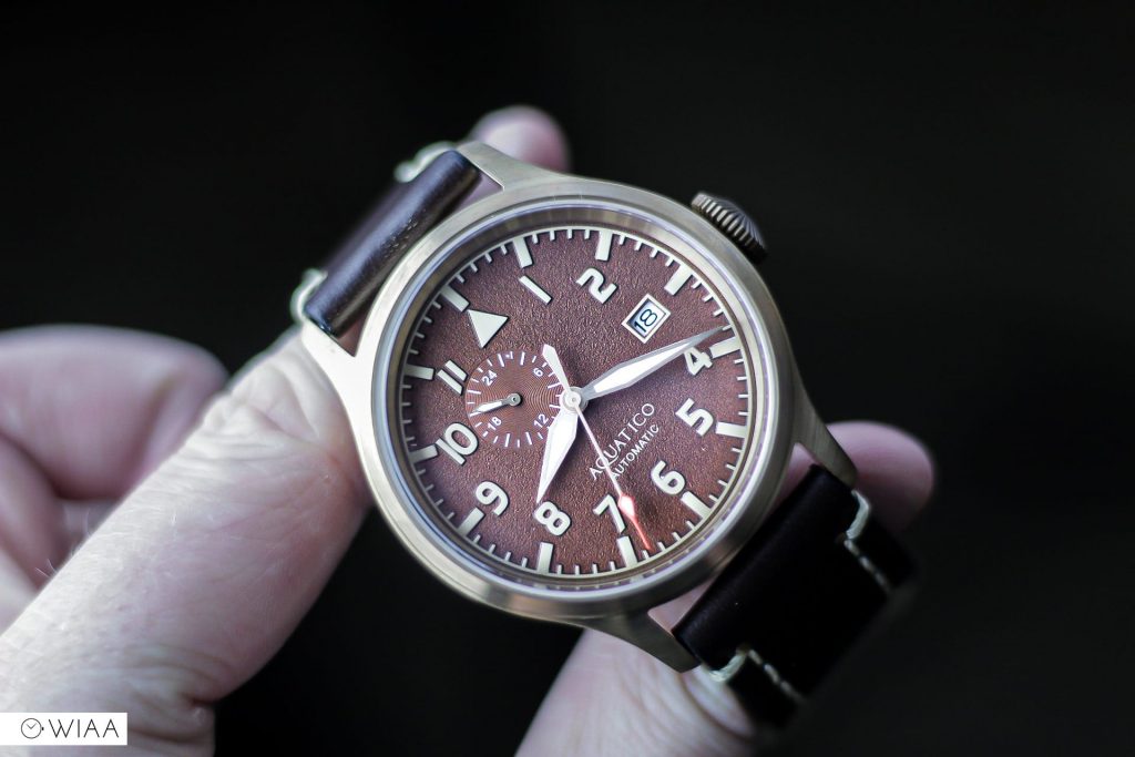 Aquatico Bronze Blue Angels Watch Review 12&60