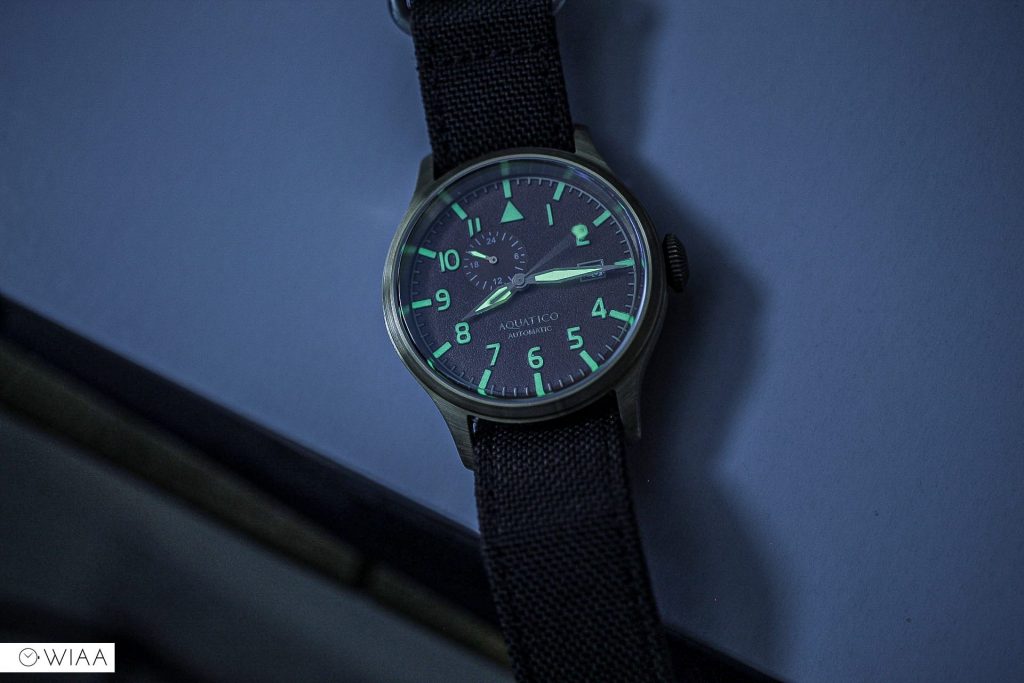 Aquatico Bronze Blue Angels Watch Review 12&60