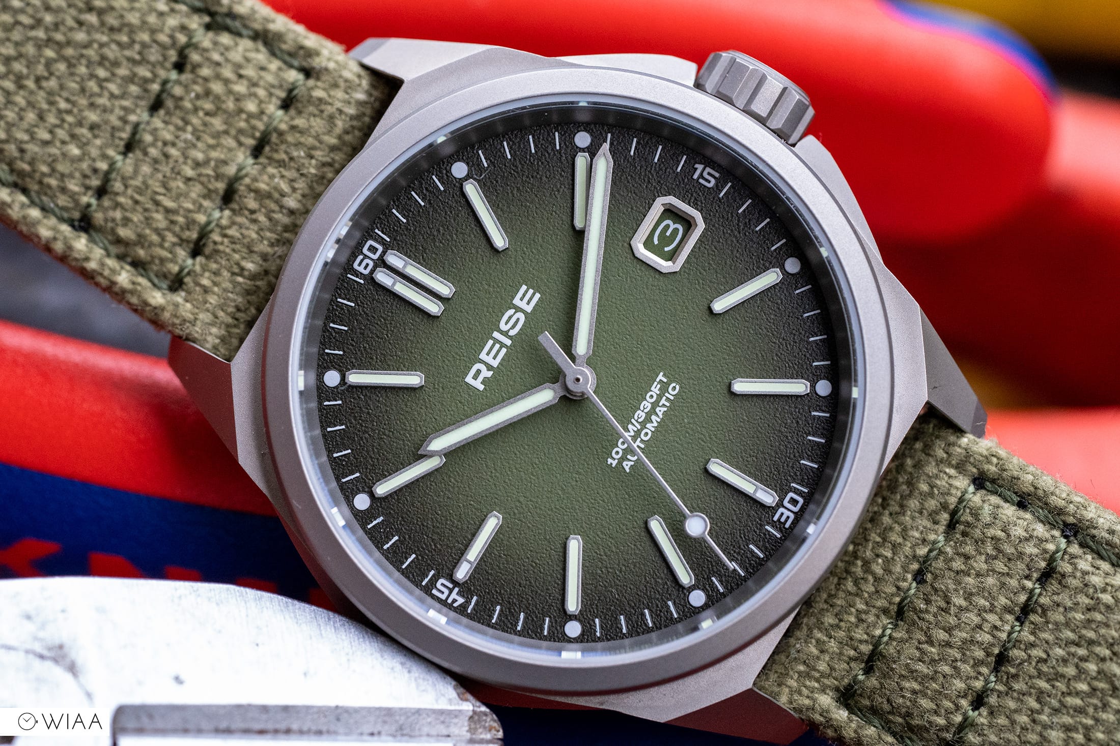 Reise resolute outlet titanium field watch