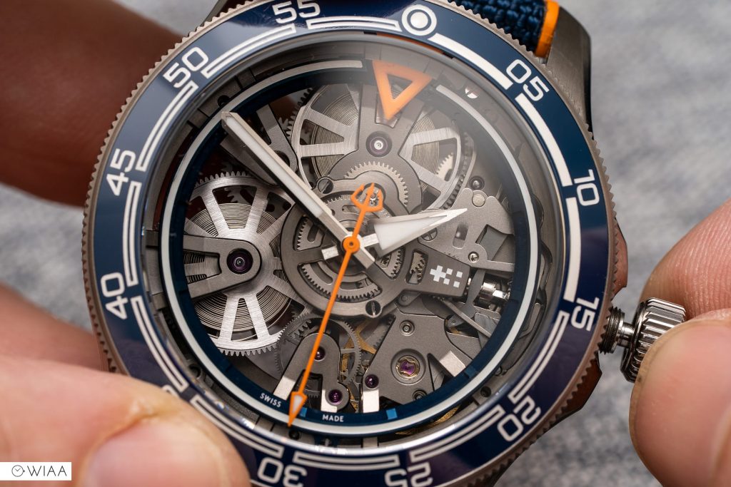 Setting and winding the Christopher Ward C60 Concept Watch