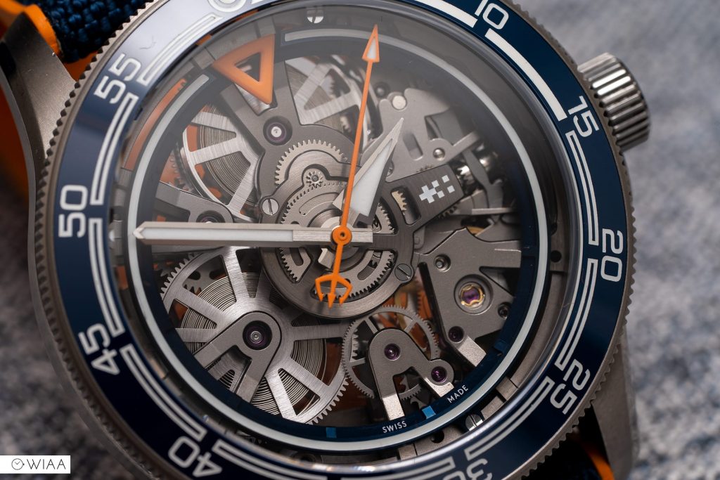 Christopher Ward C60 Concept dial close up